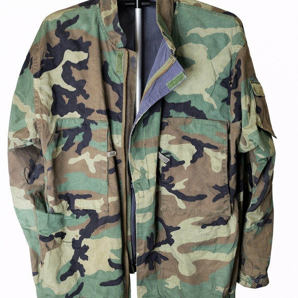 Other - 🔥 Vintage 90s US Army MOPP Camo Jacket – Chemical Protective Military Surplus